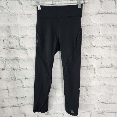 lululemon athletica leggings Sz 2 Wunder Under Crop Full-On Luon High-Rise 21.5